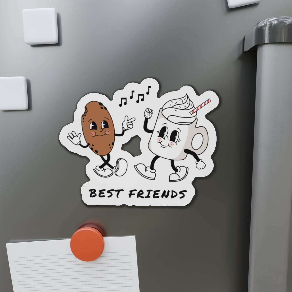Best Friends Die-Cut Magnets, Cute Friendship Fridge Decor