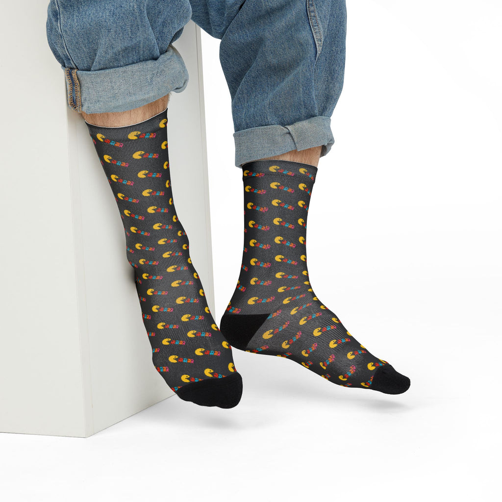 Mini Pac-man design, Sublimation Crew Socks