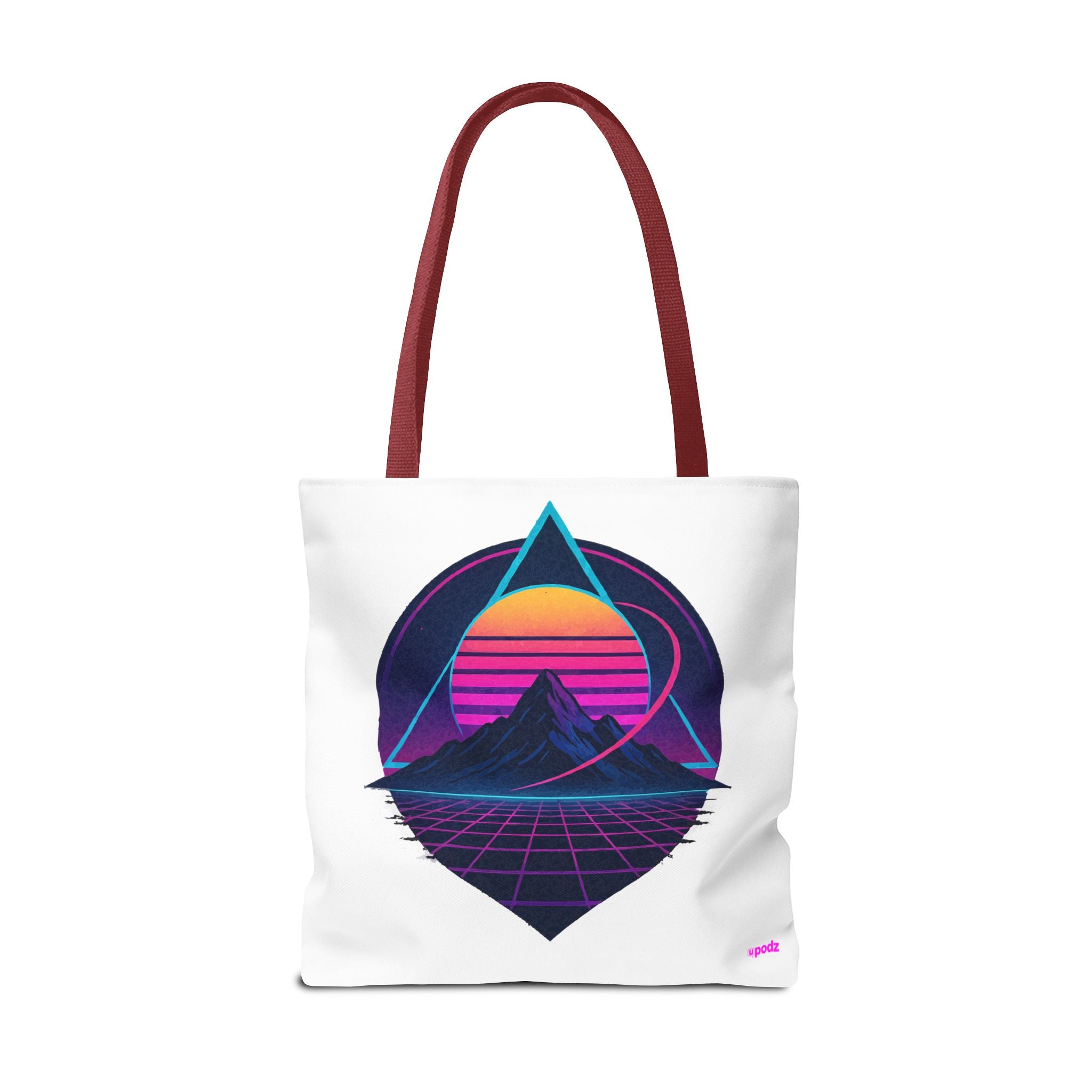 Sunset Mountain Tote - Quirky Design, Fun Bag