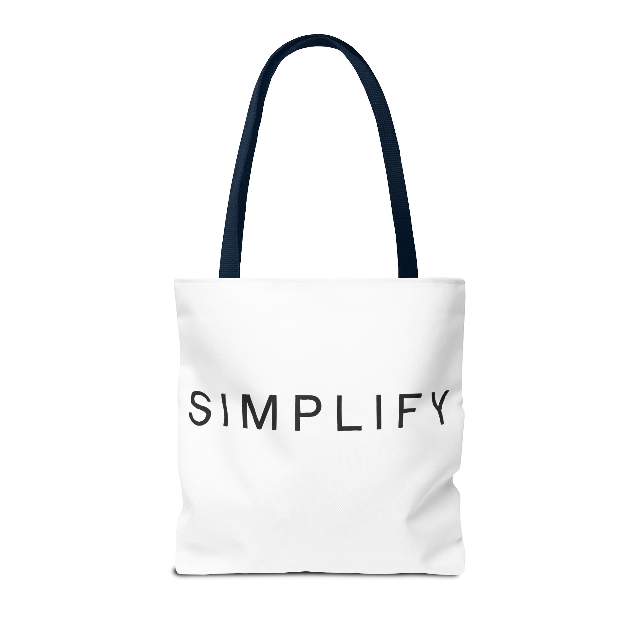 Simplify Tote Bag, Inspirational Gift, Eco-Friendly Shopping Bag
