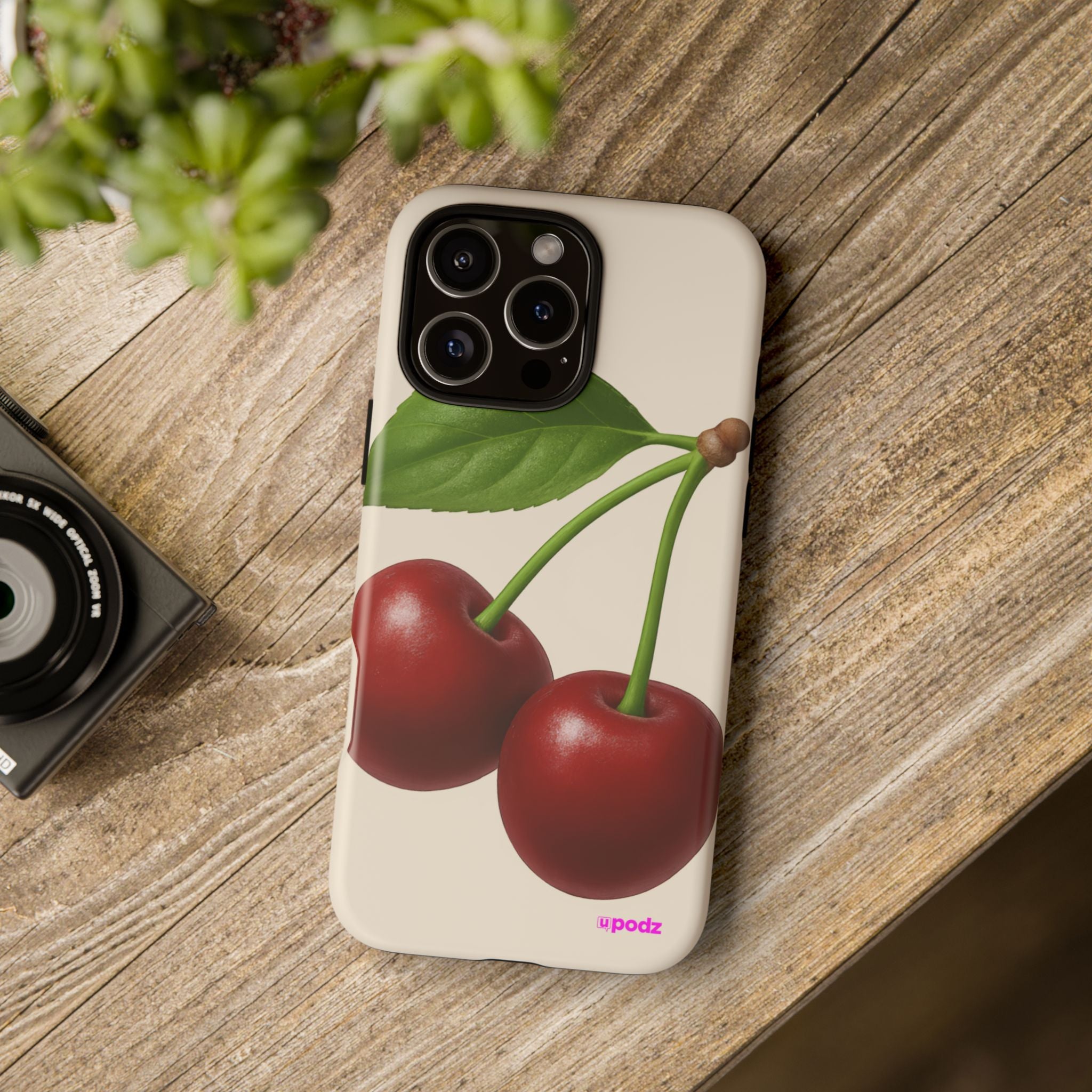 Red Cherry Design, Tough Cases, Phone Cover
