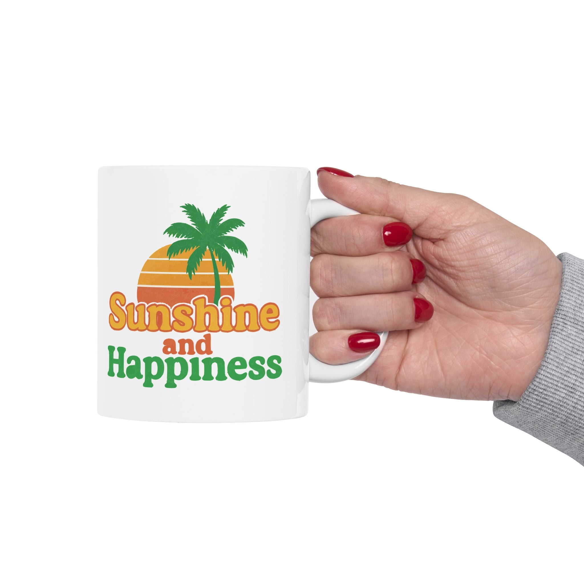 Sunshine Happiness Ceramic Mug |  Personalized Mug