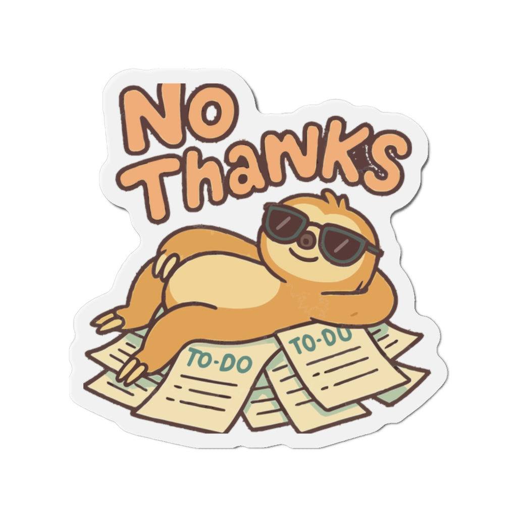 No Thanks Die-Cut Magnets | Cute Home Decor