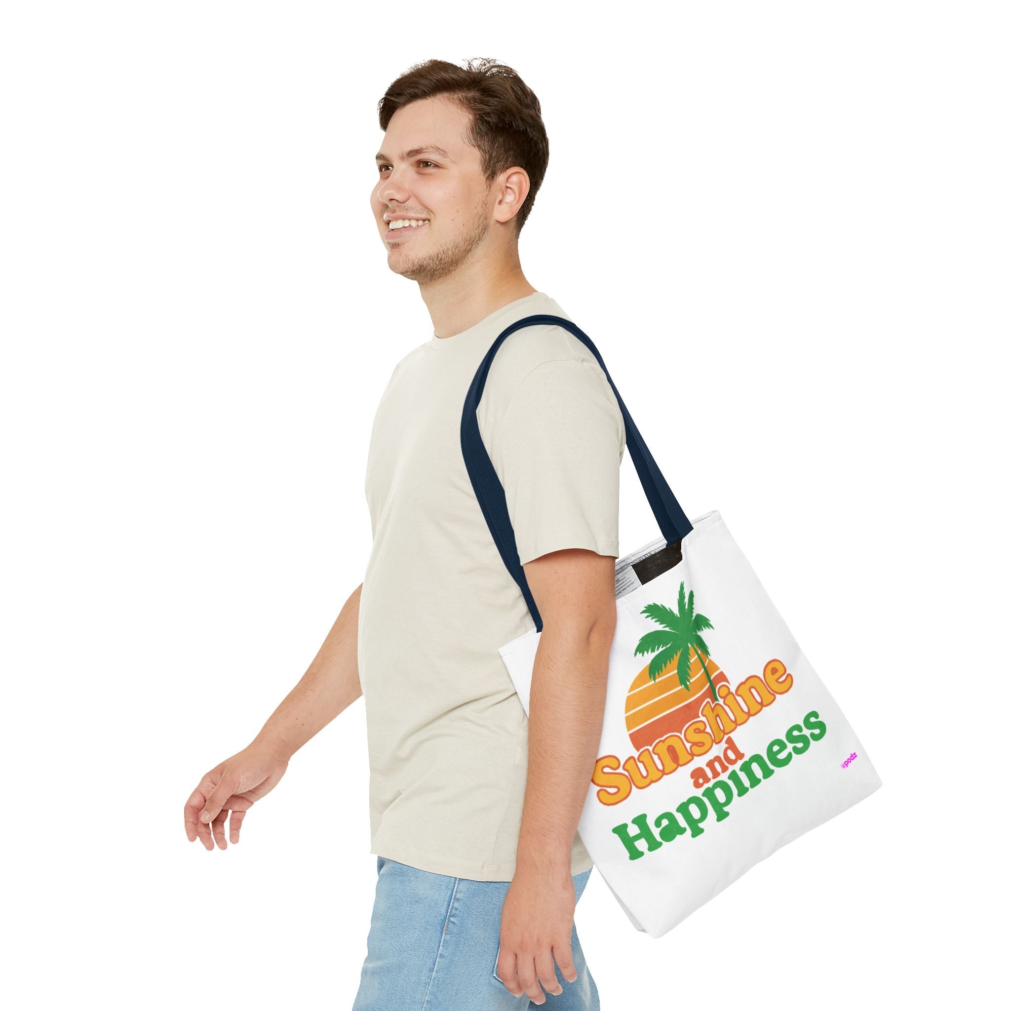 Sunshine Happiness Tote, Quirky Design, Fun Bag