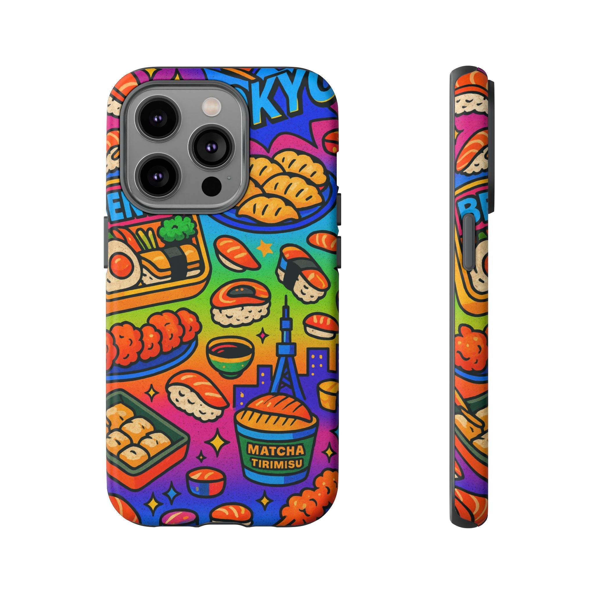 Bento Box, White Cover Design, Tough Cases, Phone Cover