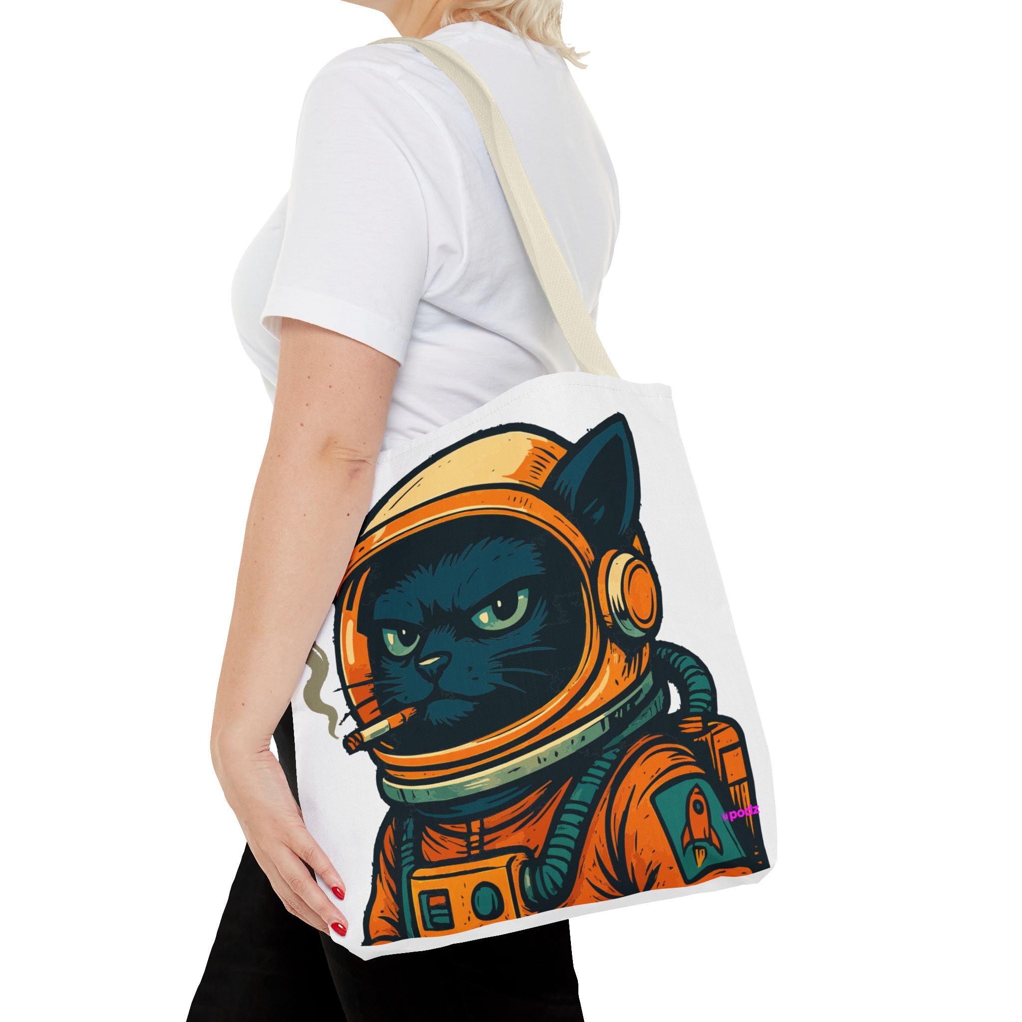 Smokin Cat Tote Bag - Quirky Fun Bag
