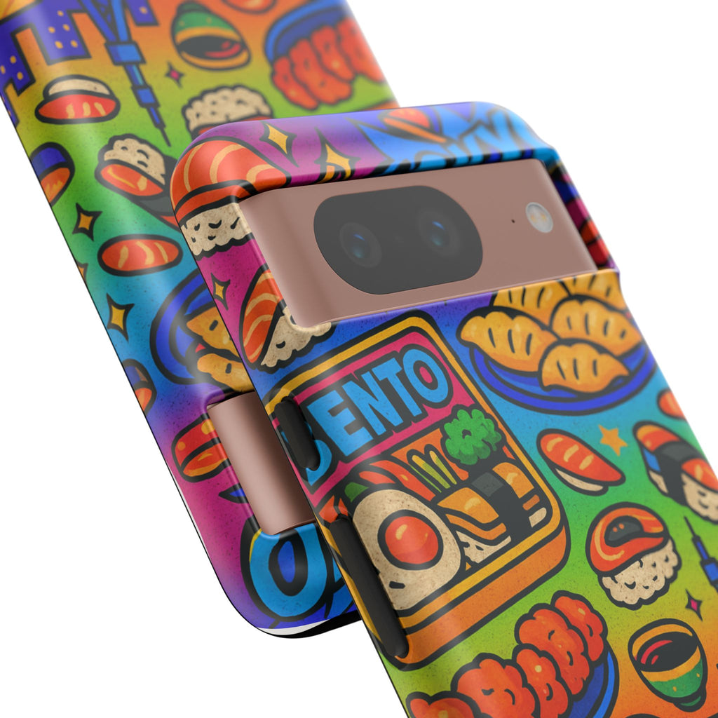 Bento Box, White Cover Design, Tough Cases, Phone Cover