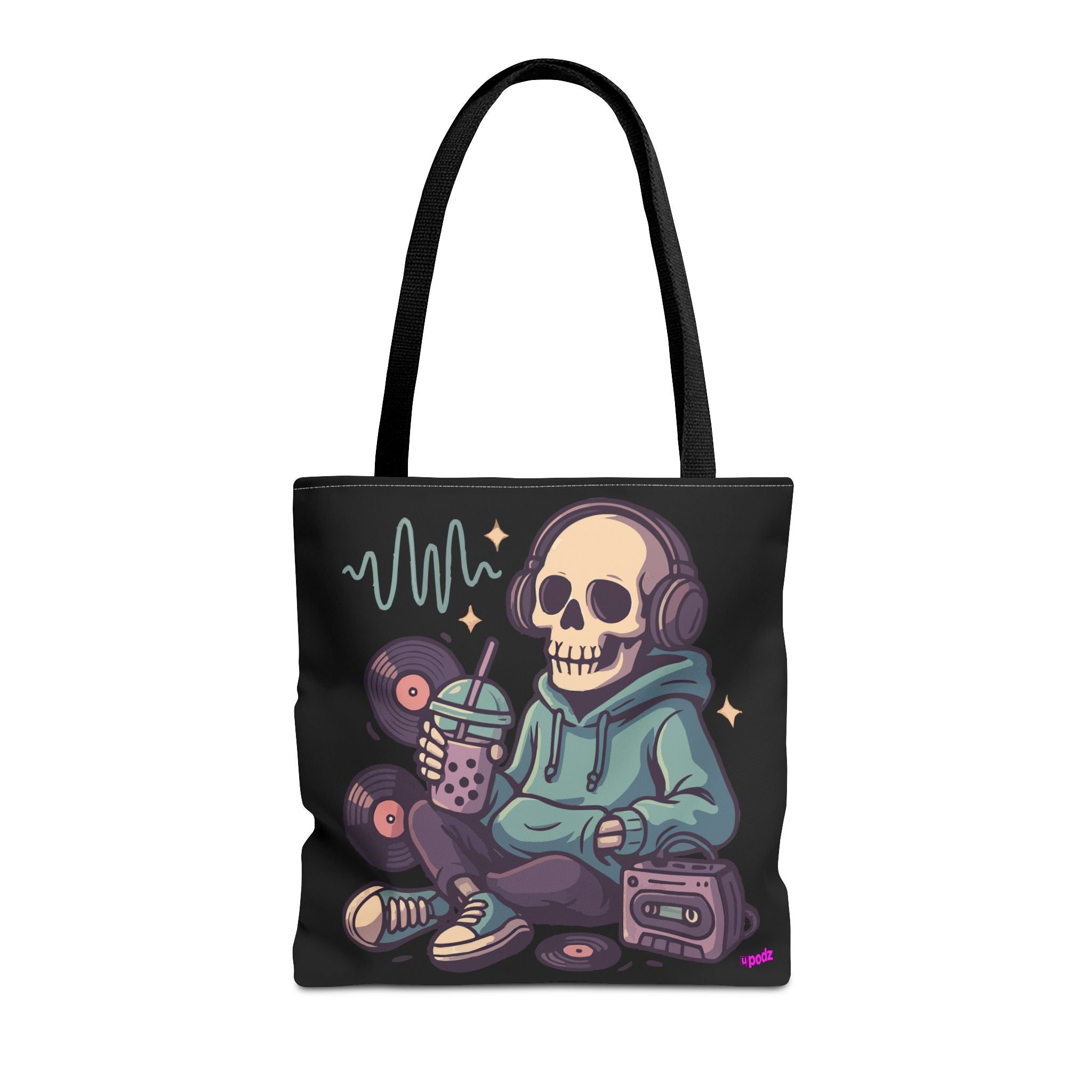 Skully Headphones Tote Bag - Quirky Fun Bag