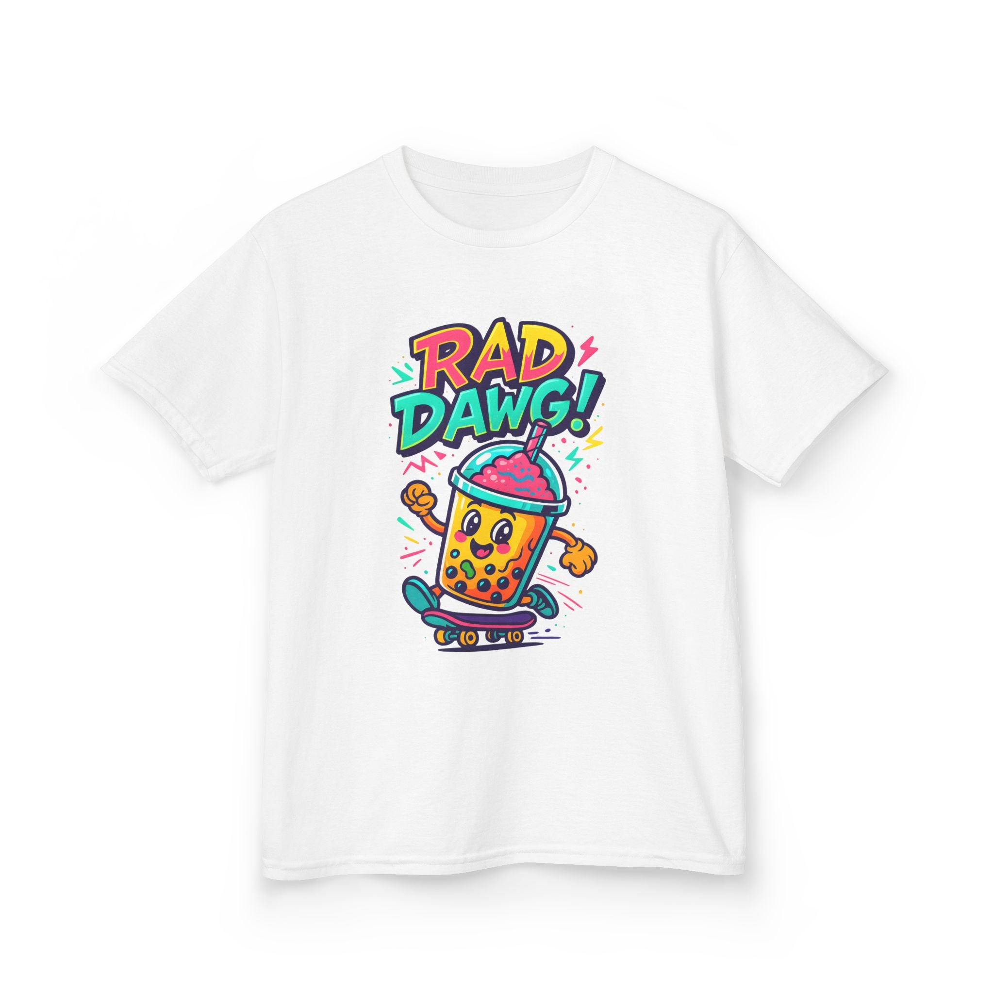 Rad Dawg Kids Tee, Fun Graphic Tee, Kids Cotton T-Shirt