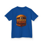 Burger Thing Kids Tee, Fun Graphic Tee, Kids Cotton T-Shirt