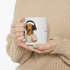 Puppy Vibes Ceramic Mug |  Personalized Mug