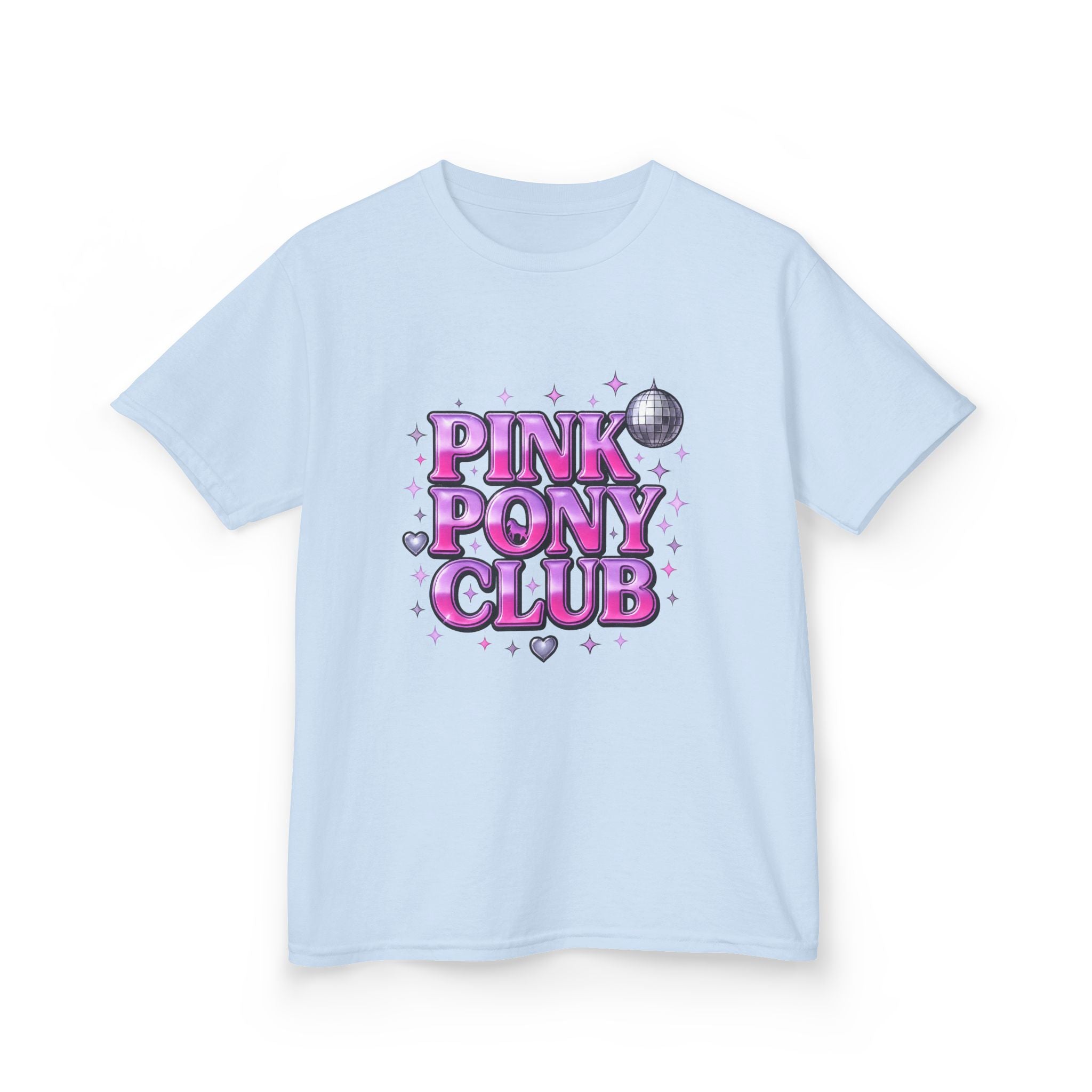 Pink Pony Club! Kids Tee, Fun Graphic Tee, Kids Cotton T-Shirt