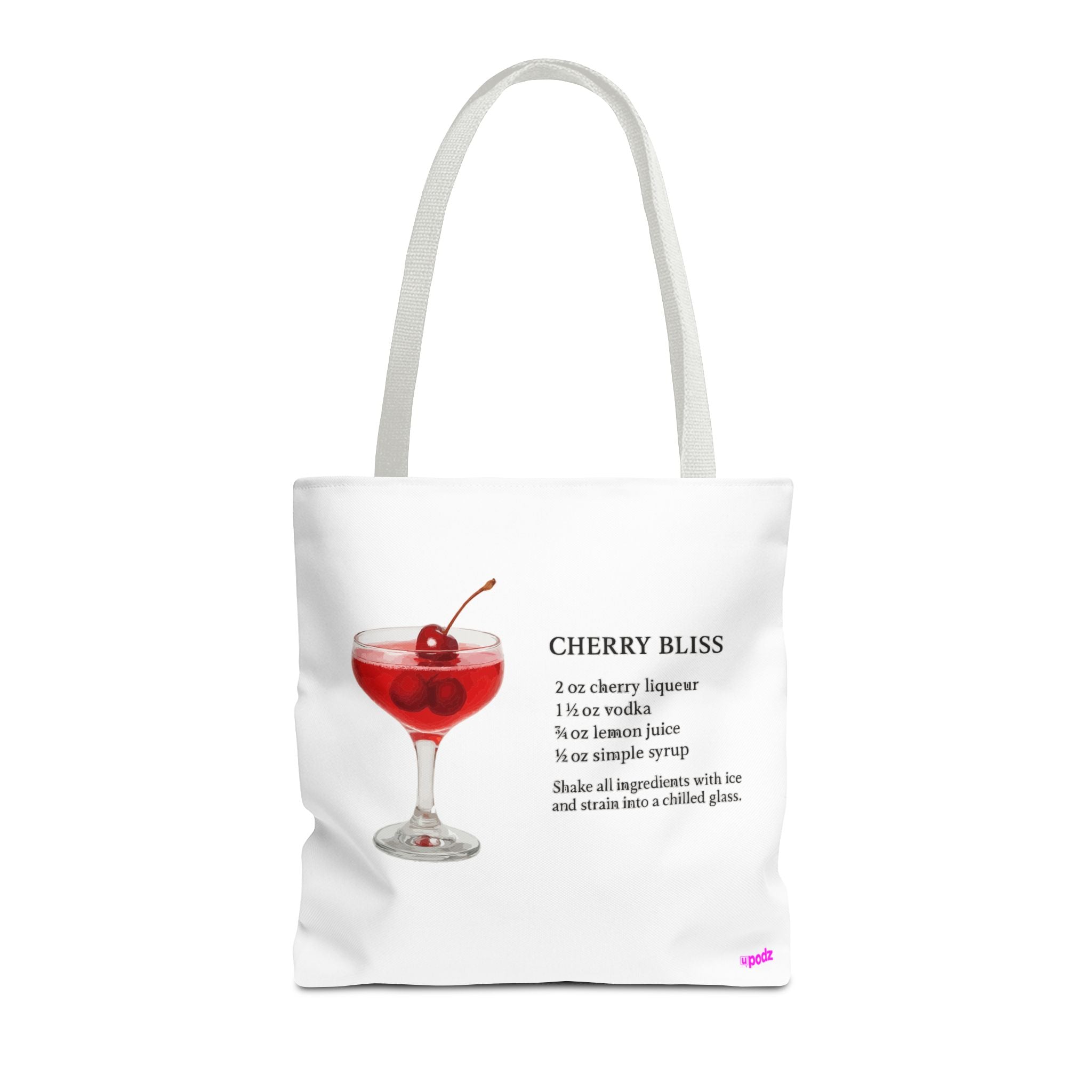 Cherry Cocktail Tote Bag - Quirky Fun Bag
