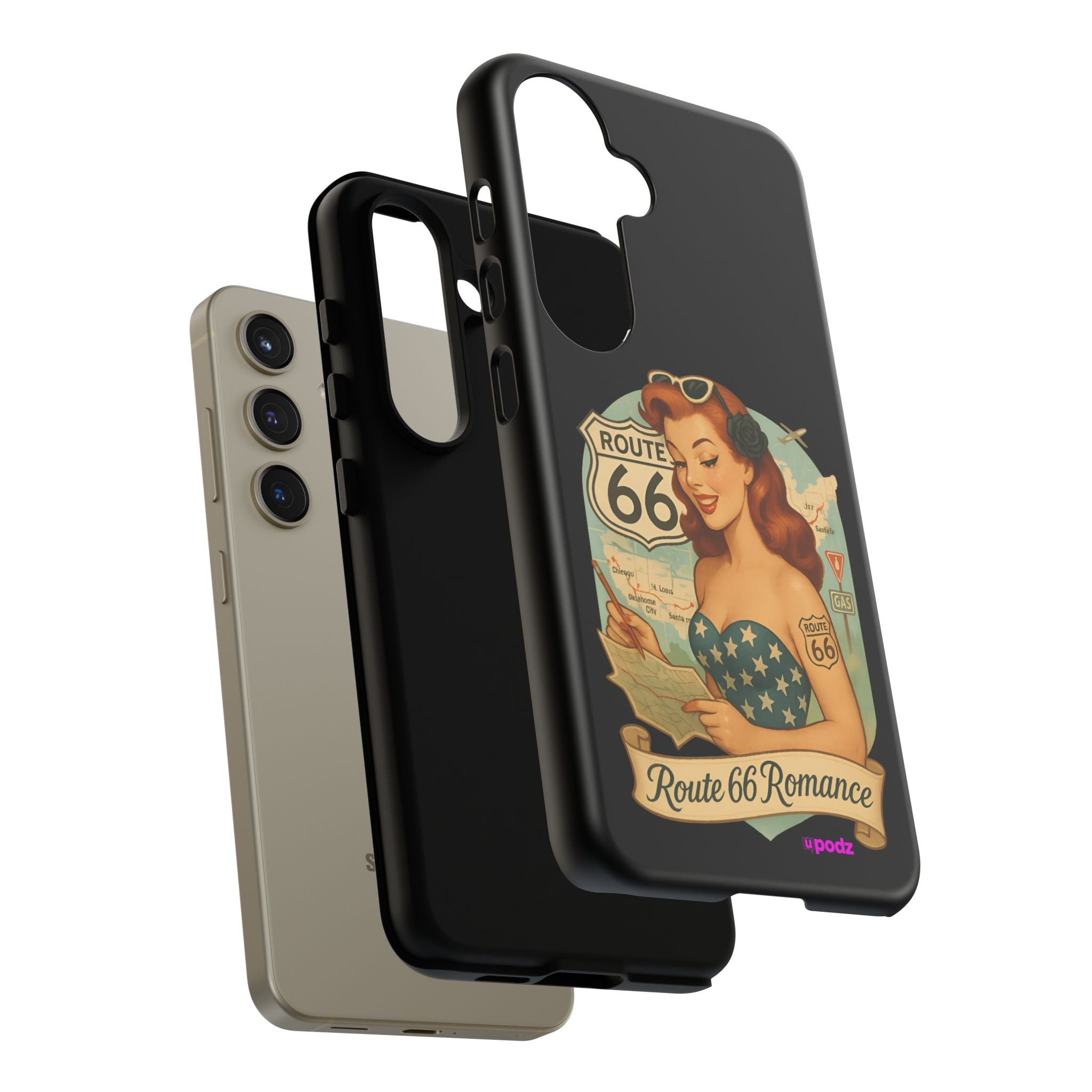 Route 66 Design, Tough Cases, Phone Cover, Unique Gift