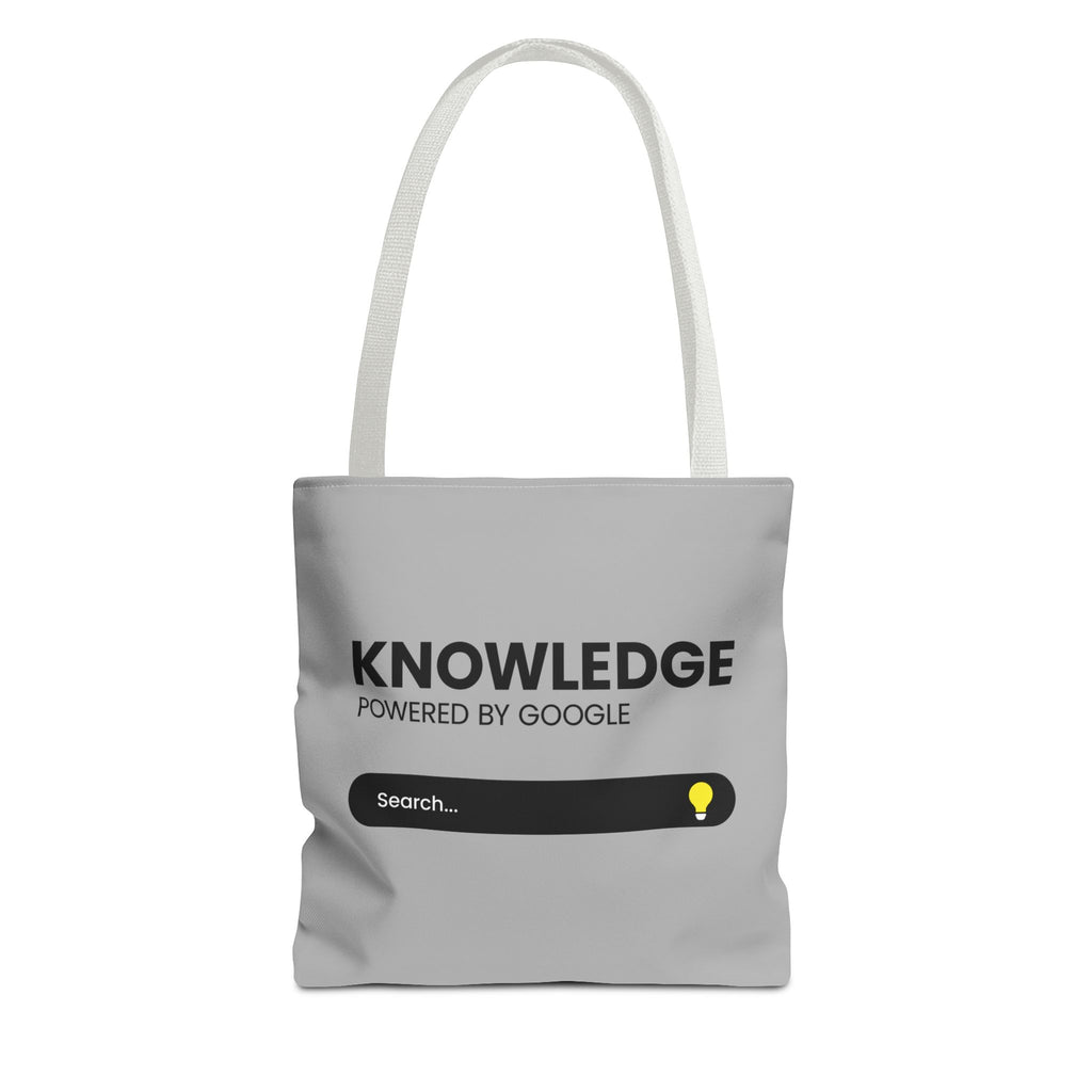 Knowledge Powered Tote Bag - Motivational Carryall