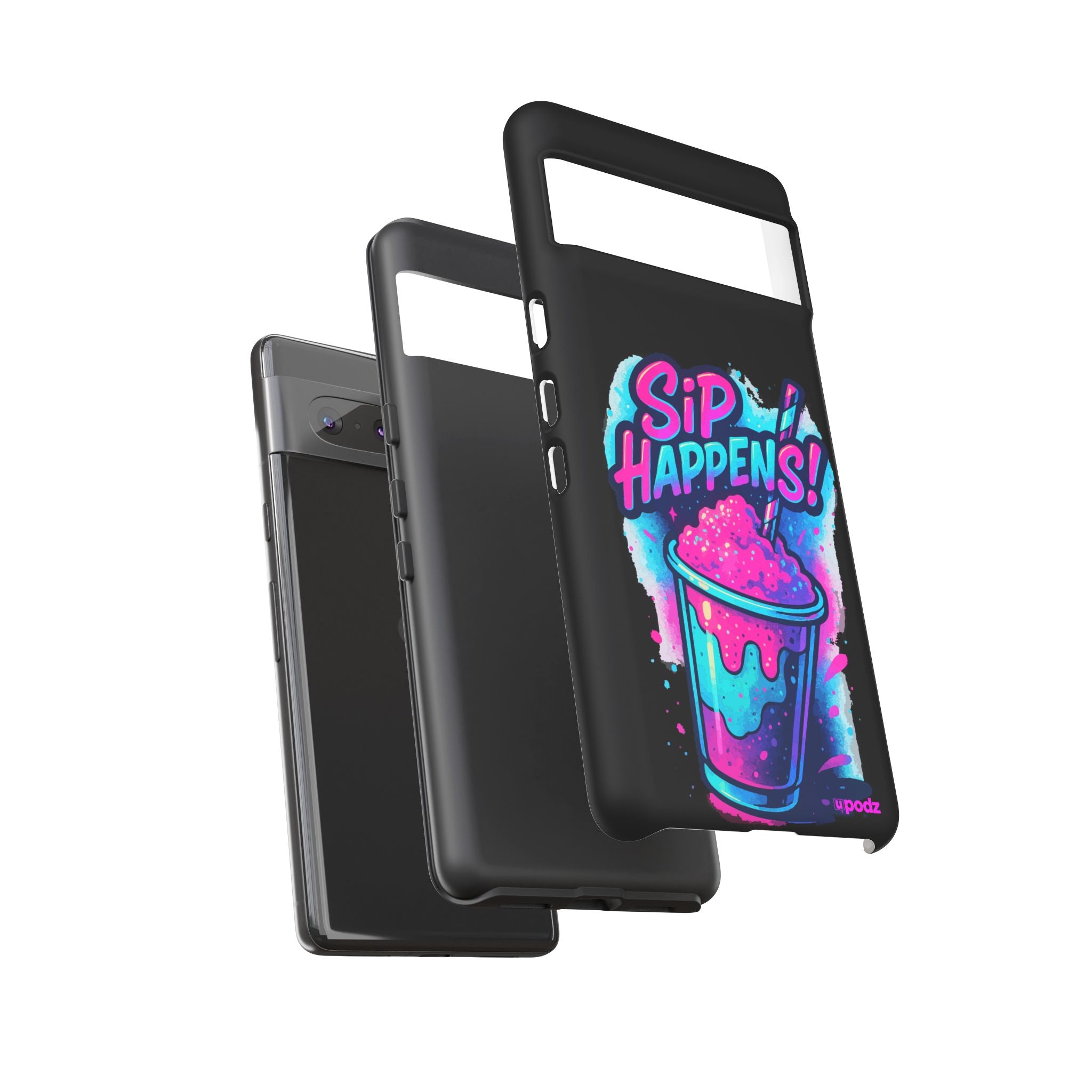 Sip Happens Phone Case Design, Tough Cases, Phone Cover