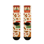 Tokyo Sushi, Fun Funky Sublimation Crew Socks