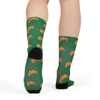 Croissants, Fun Playful Sublimation Crew Socks