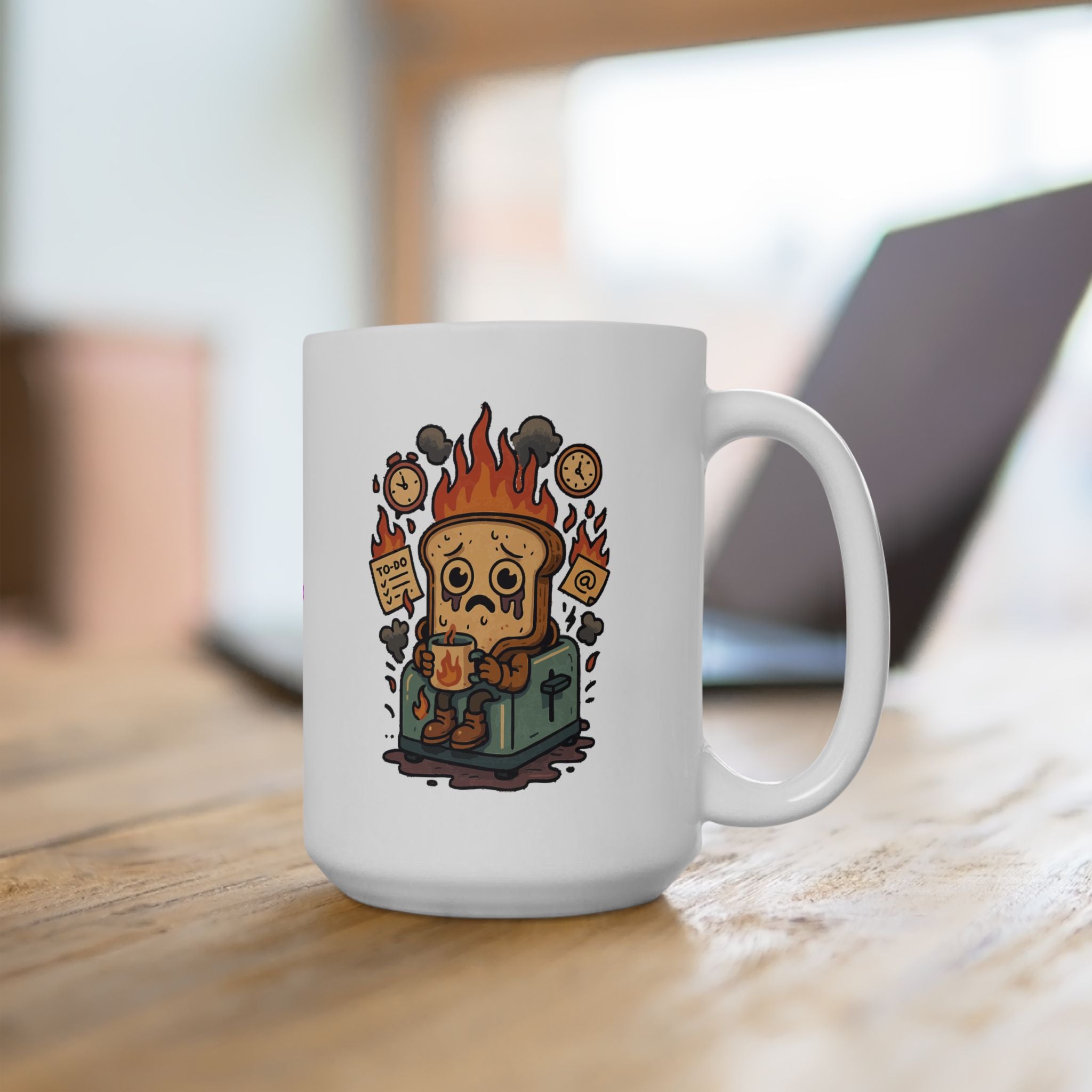 Burnt Toast Ceramic Mug |  Personalized Mug