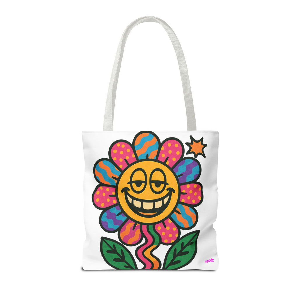 Flower Power Tote Bag - Quirky Fun Bag