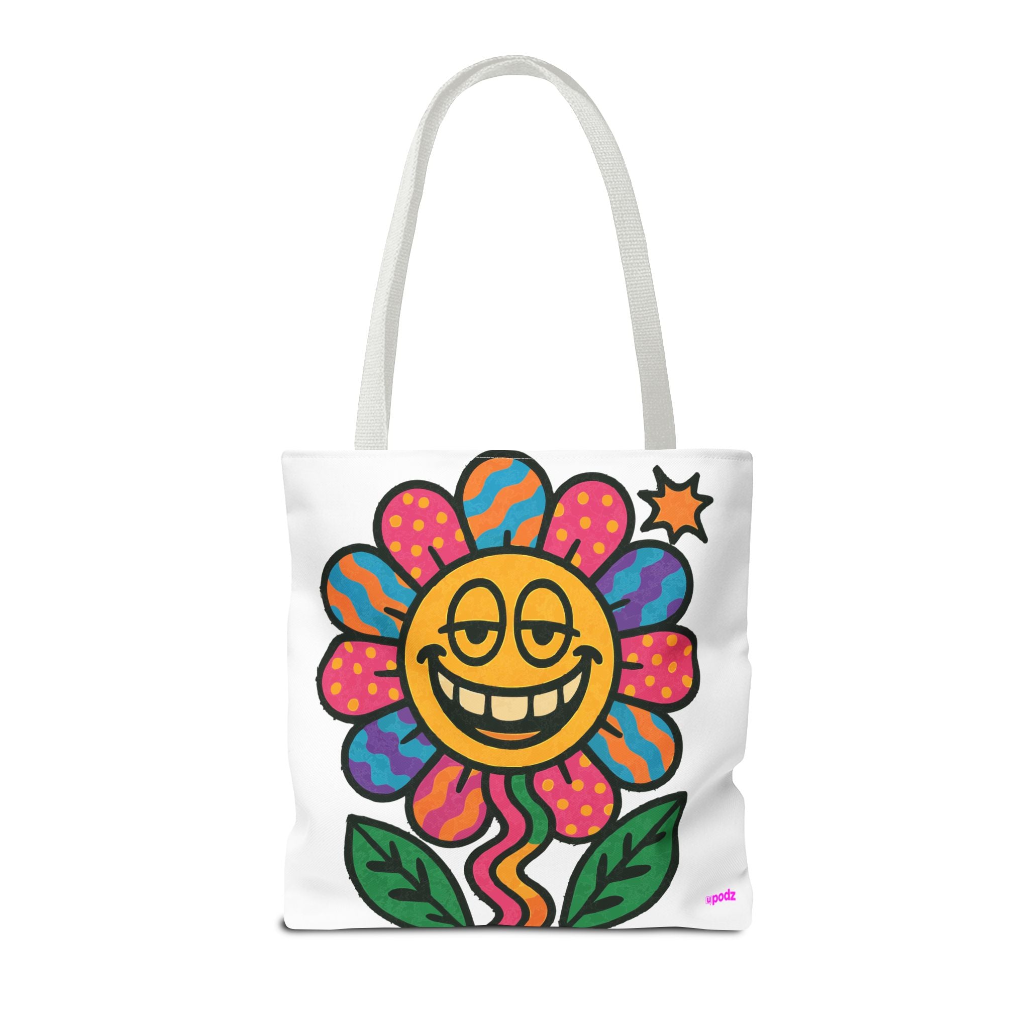Flower Power Tote Bag - Quirky Fun Bag