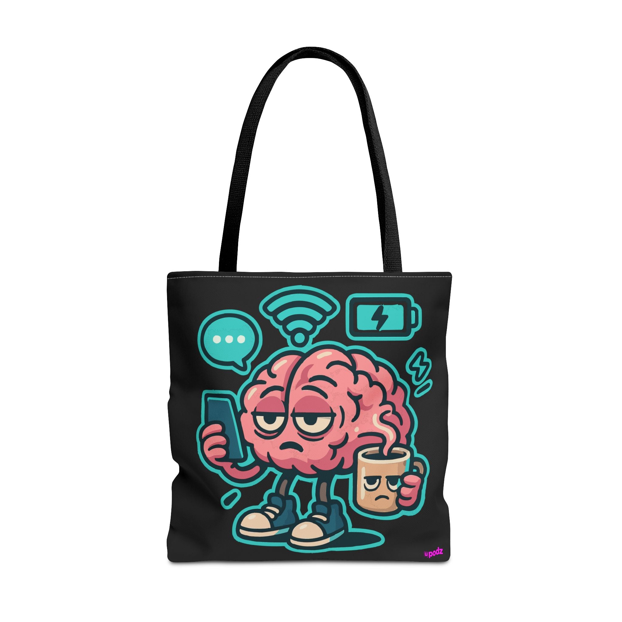 Brain Power Tote Bag - Quirky, Fun Tote Bag