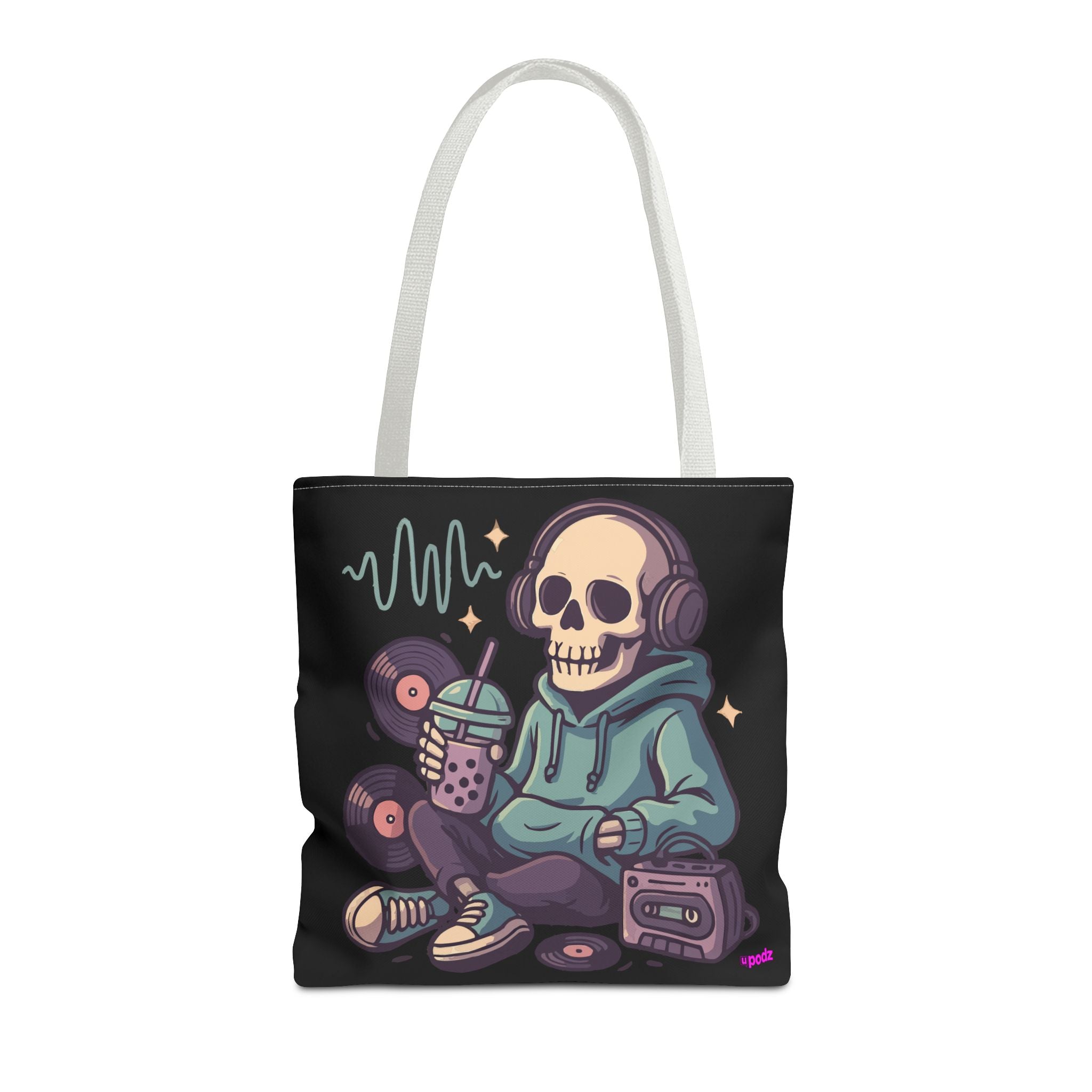 Skully Headphones Tote Bag - Quirky Fun Bag