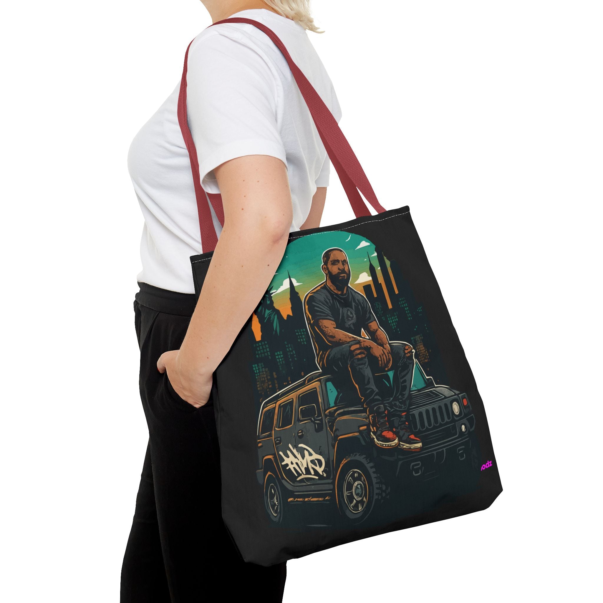 Hanging Out Tote Bag - Quirky Fun Bag