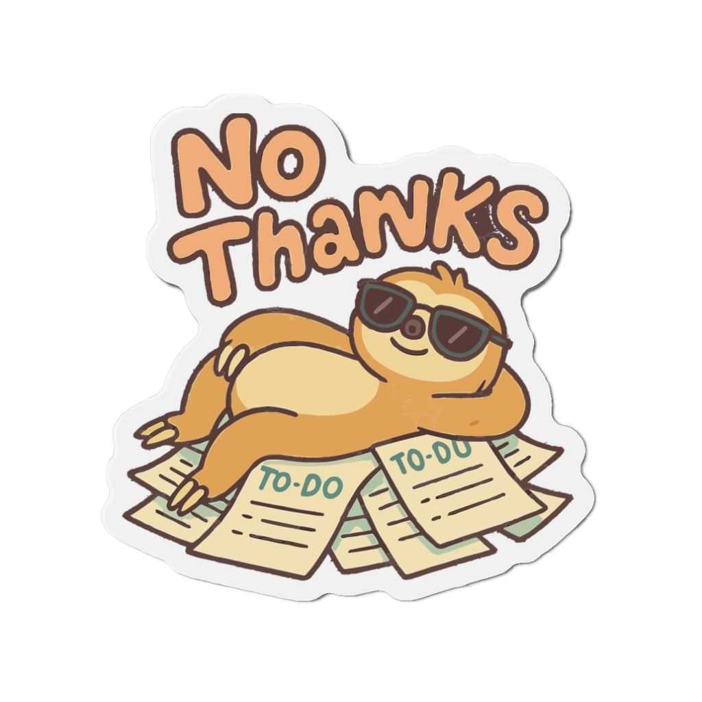 No Thanks Die-Cut Magnets | Cute Home Decor