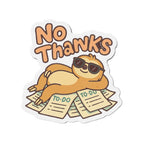 No Thanks Die-Cut Magnets | Cute Home Decor