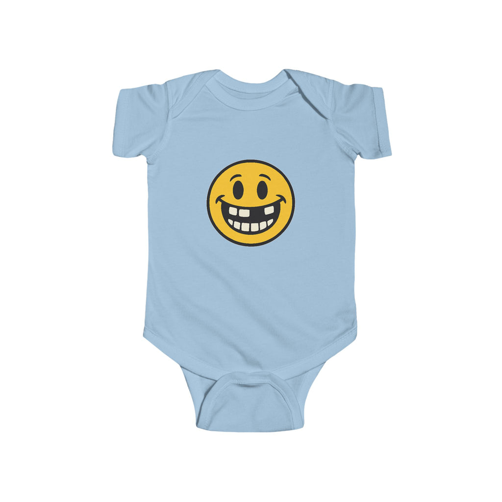 Smiley Baby Bodysuit, Infant Outfit, Cute Baby Clothes