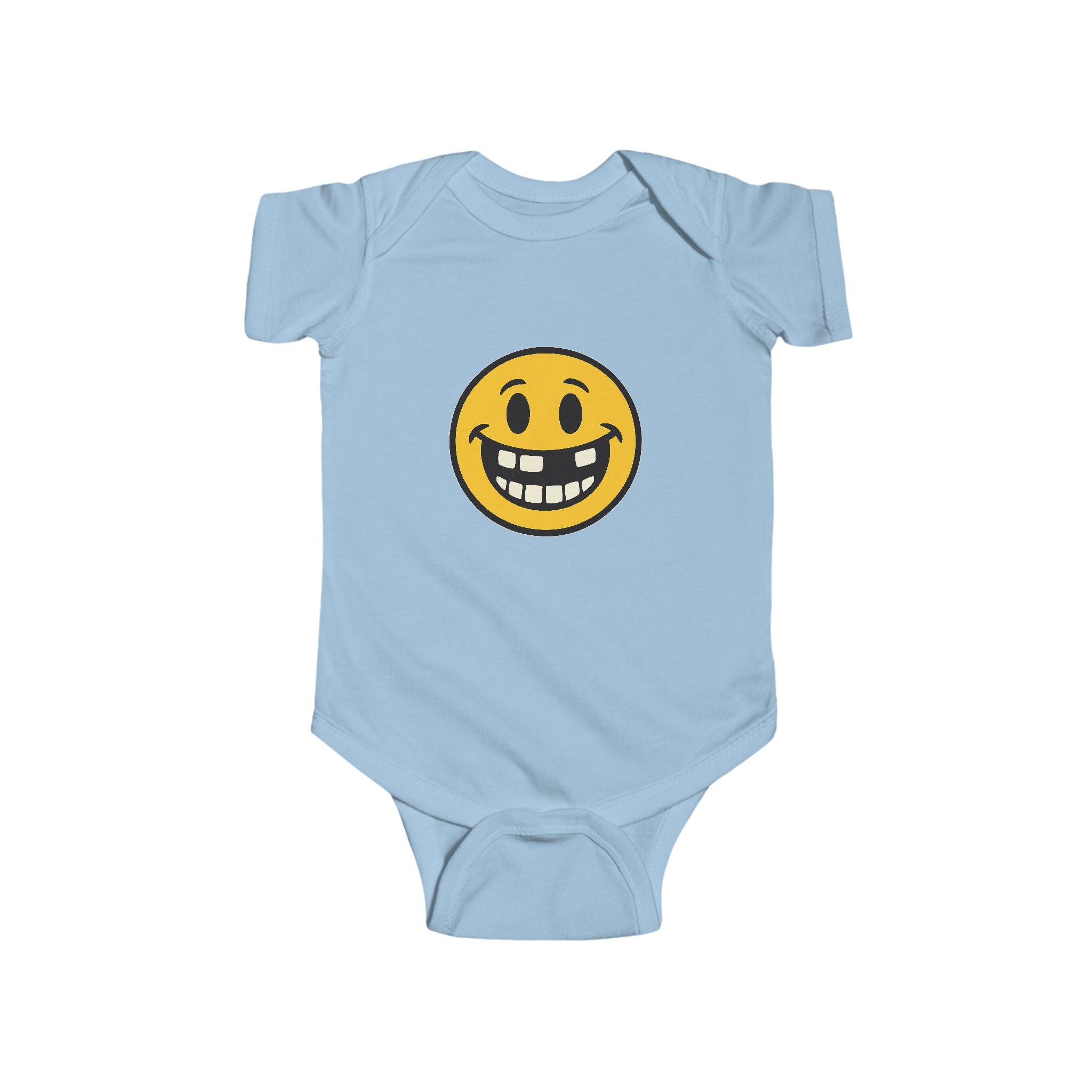 Smiley Baby Bodysuit, Infant Outfit, Cute Baby Clothes