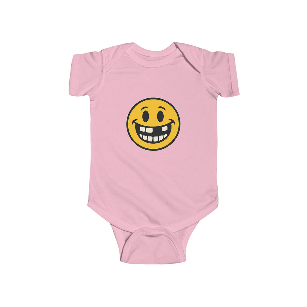 Smiley Baby Bodysuit, Infant Outfit, Cute Baby Clothes