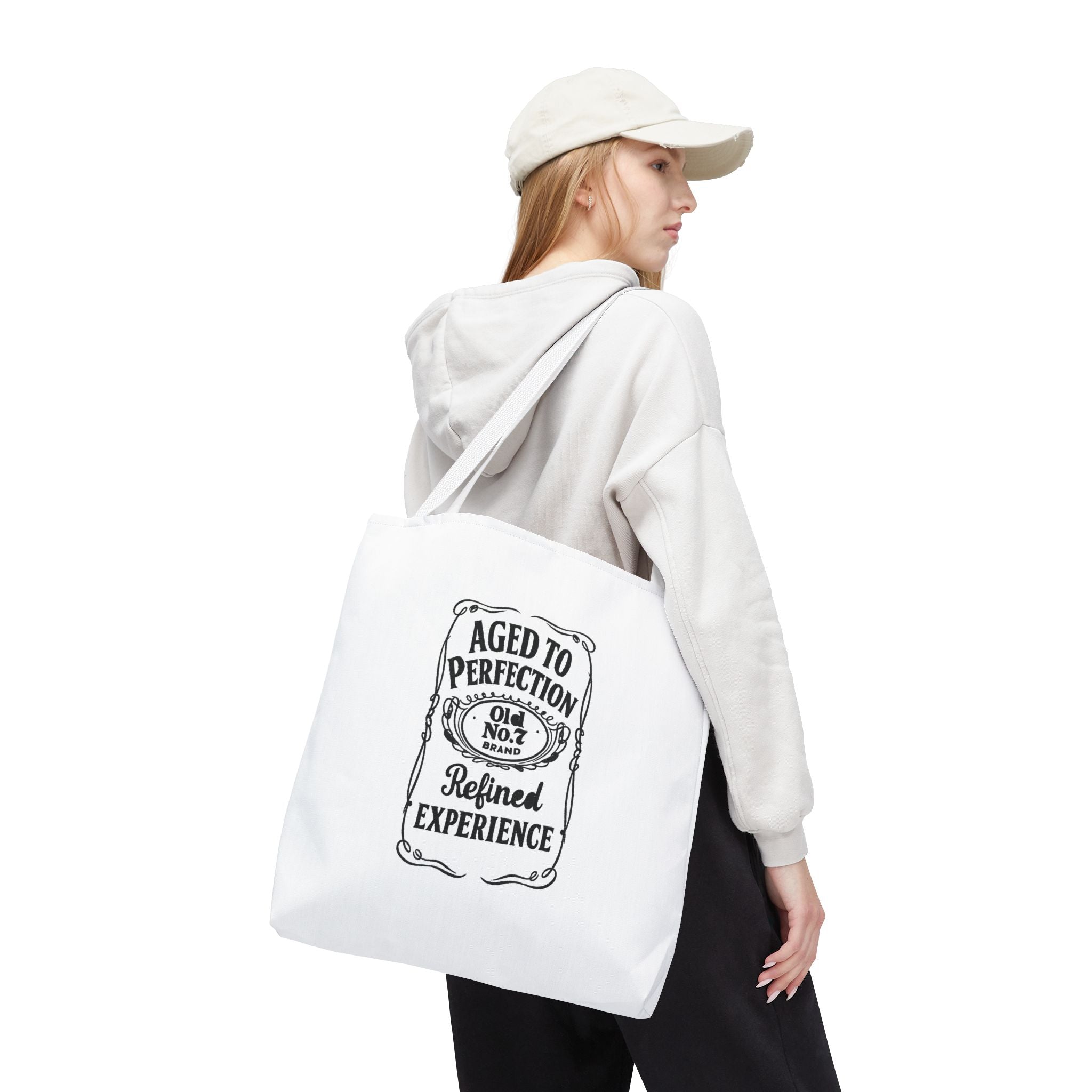 Aged to perfection Tote Bag, Inspirational Gift, Eco-Friendly Shopping Bag
