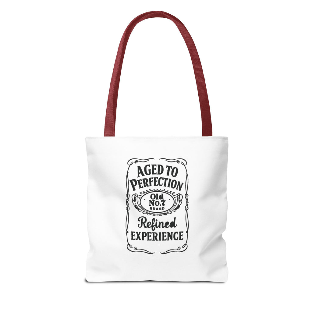 Aged to perfection Tote Bag, Inspirational Gift, Eco-Friendly Shopping Bag
