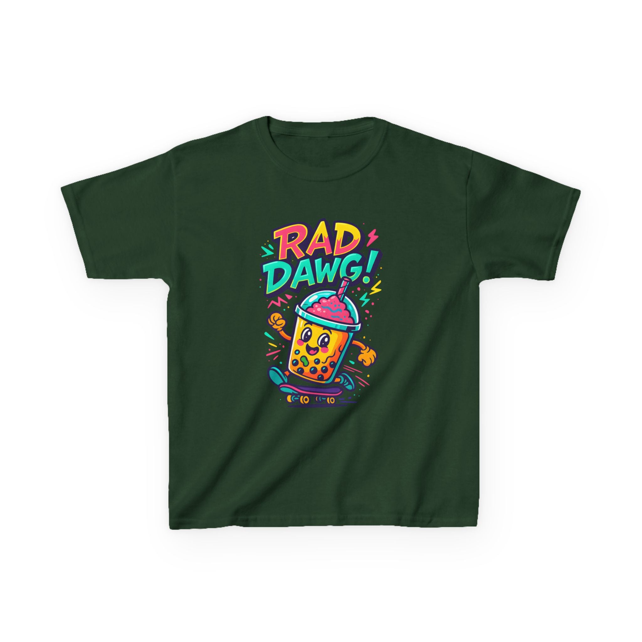 Rad Dawg Kids Tee, Fun Graphic Tee, Kids Cotton T-Shirt