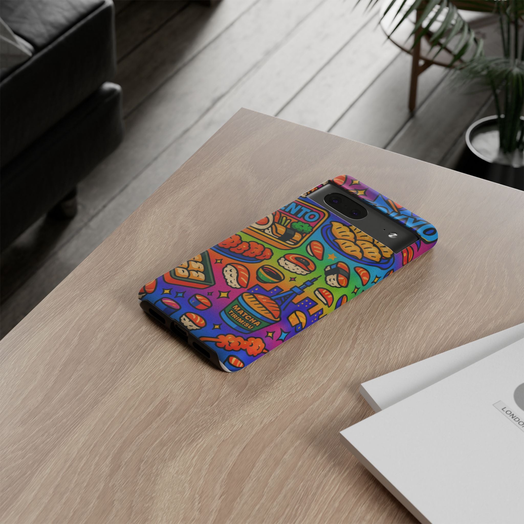Bento Box, White Cover Design, Tough Cases, Phone Cover