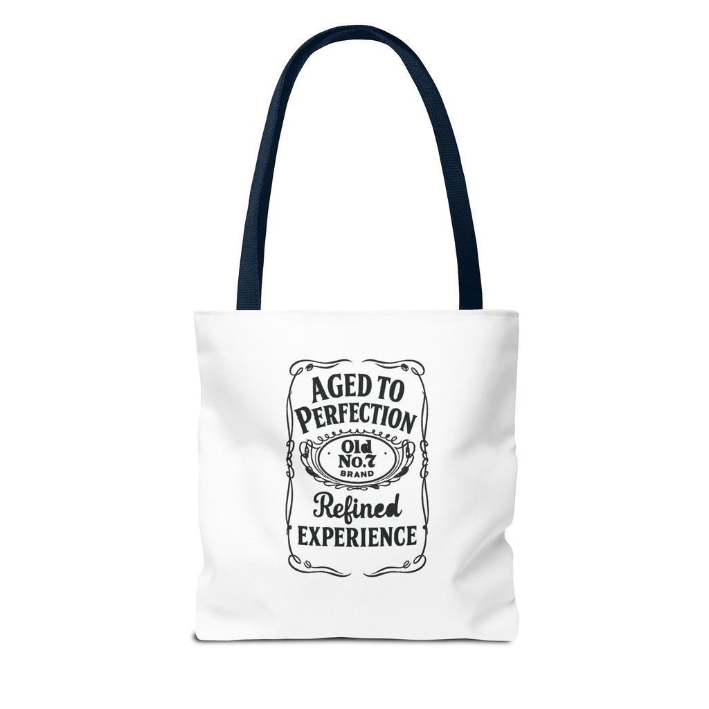 Aged to perfection Tote Bag, Inspirational Gift, Eco-Friendly Shopping Bag