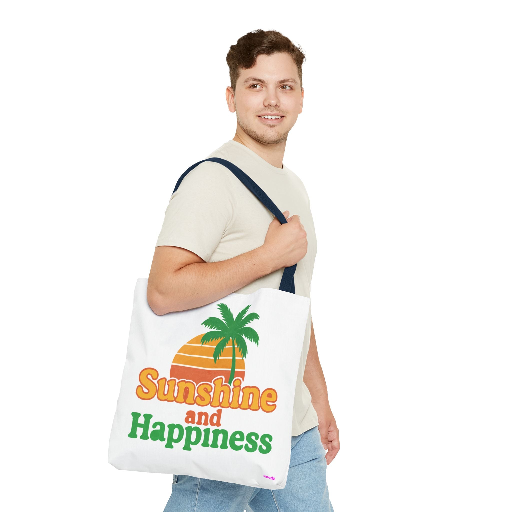 Sunshine Happiness Tote, Quirky Design, Fun Bag
