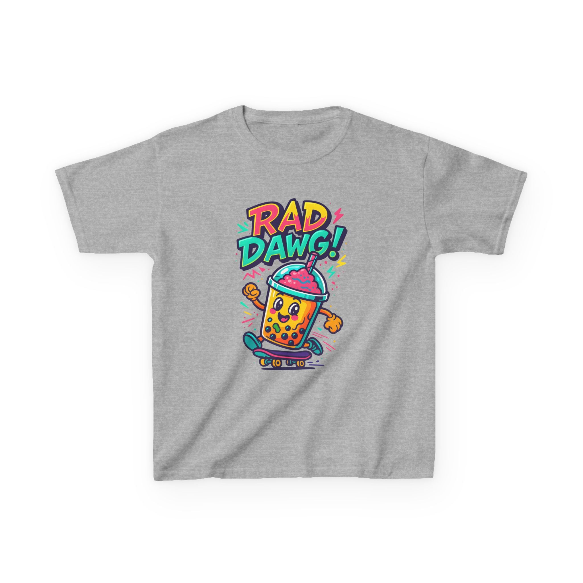 Rad Dawg Kids Tee, Fun Graphic Tee, Kids Cotton T-Shirt