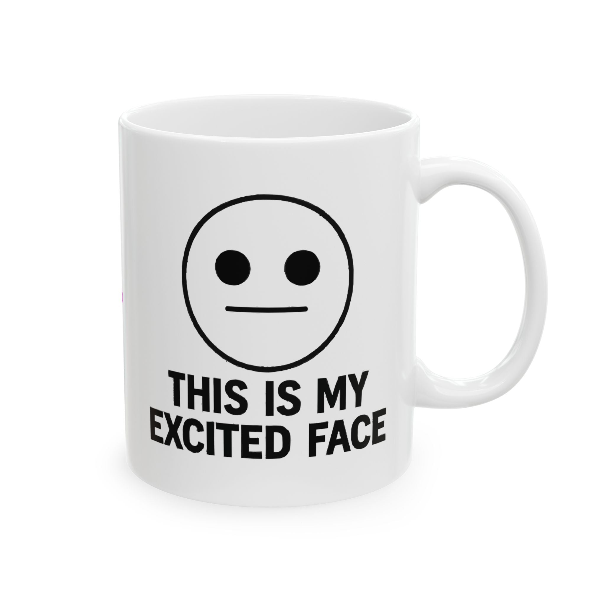 Exited Face Ceramic Mug |  Personalized Mug
