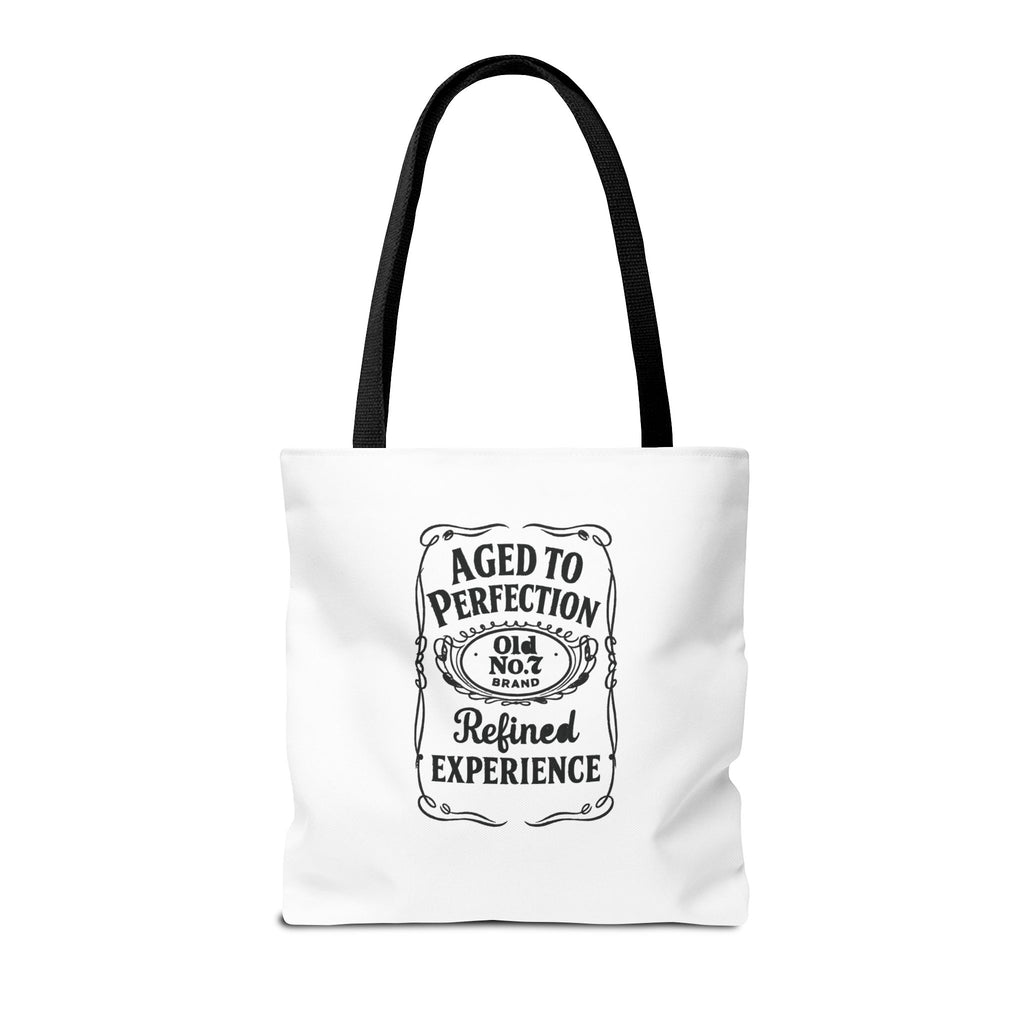 Aged to perfection Tote Bag, Inspirational Gift, Eco-Friendly Shopping Bag