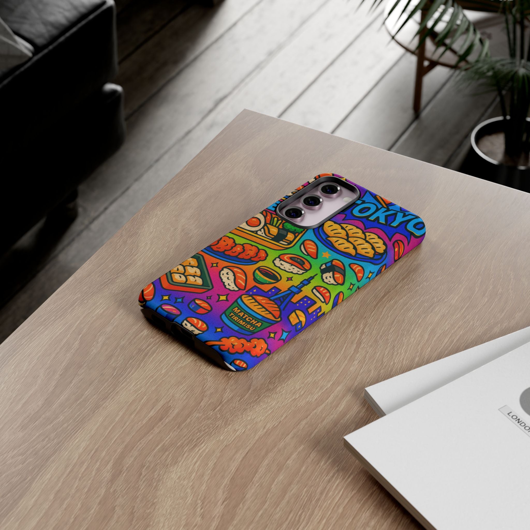 Bento Box, White Cover Design, Tough Cases, Phone Cover
