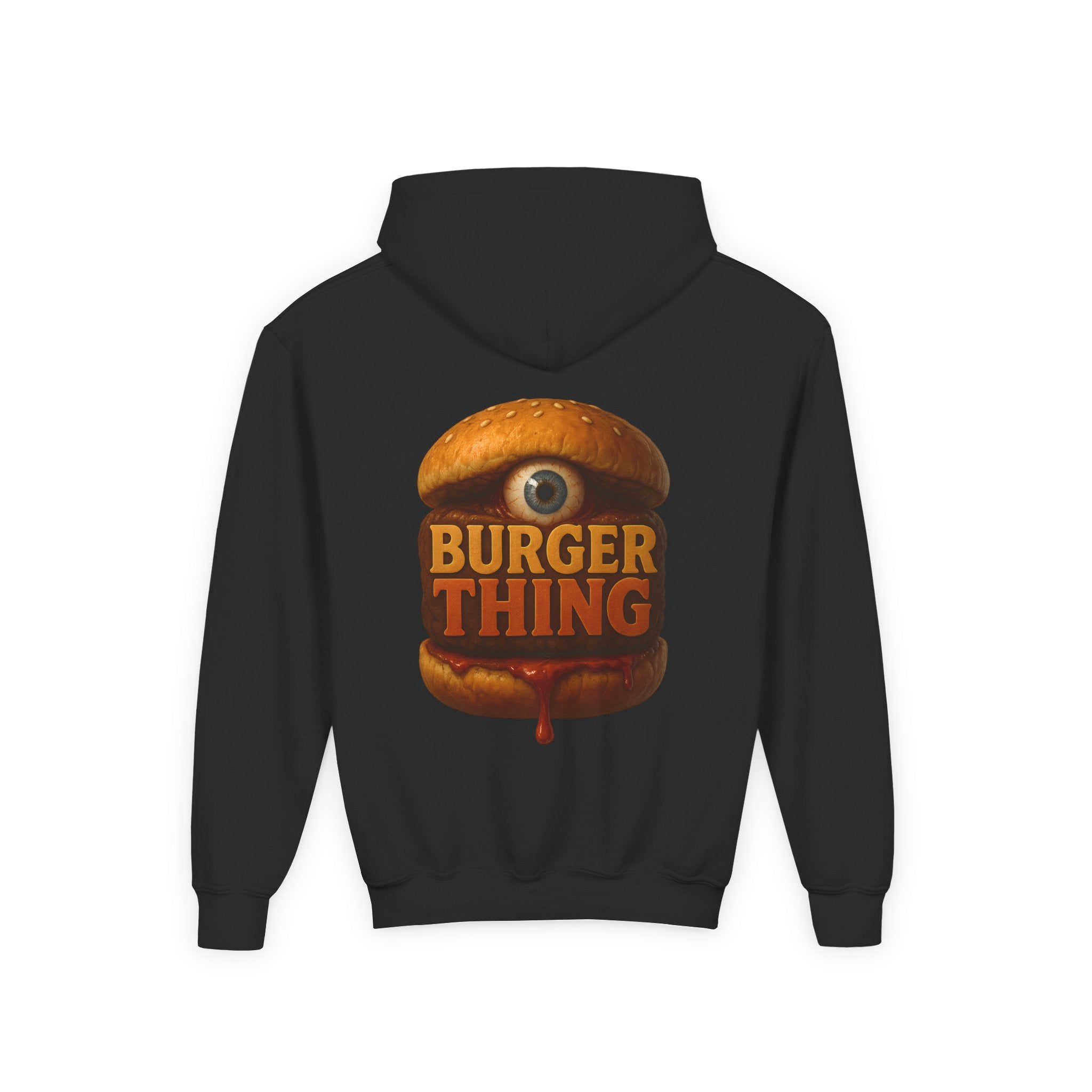 Burger Thing Youth Hooded Sweatshirt, Casual Wear