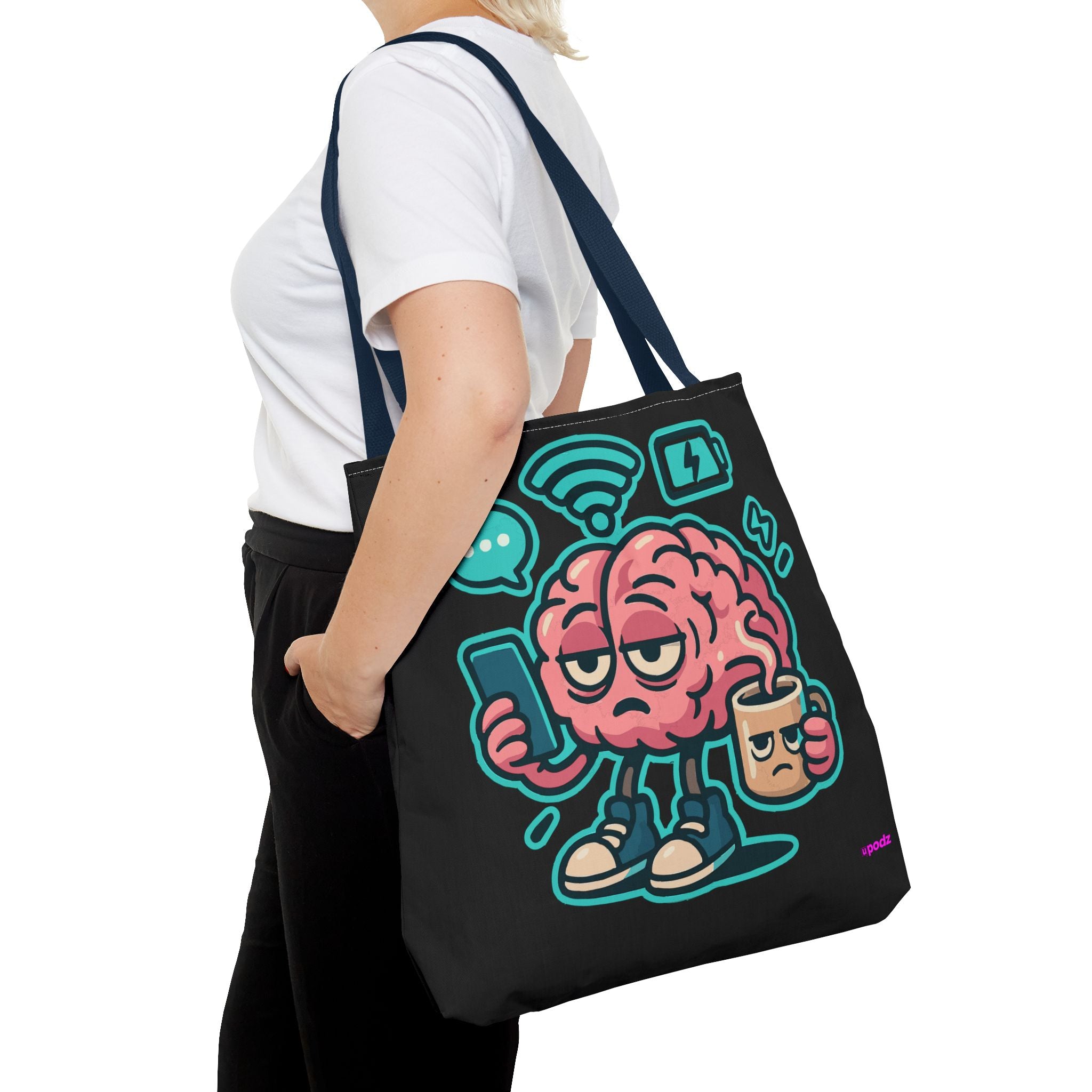 Brain Power Tote Bag - Quirky, Fun Tote Bag