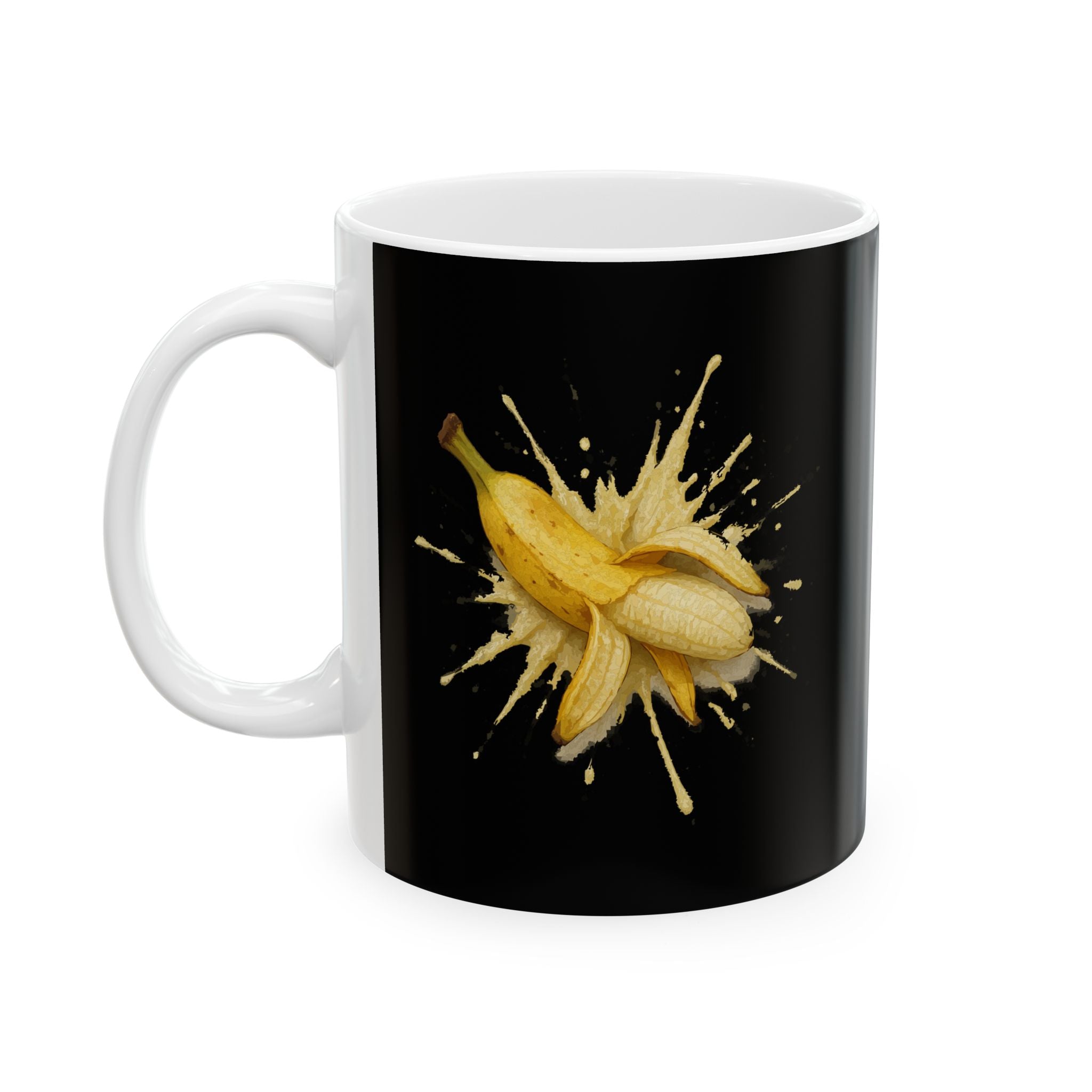 Banana Splat Ceramic Mug |  Personalized Mug