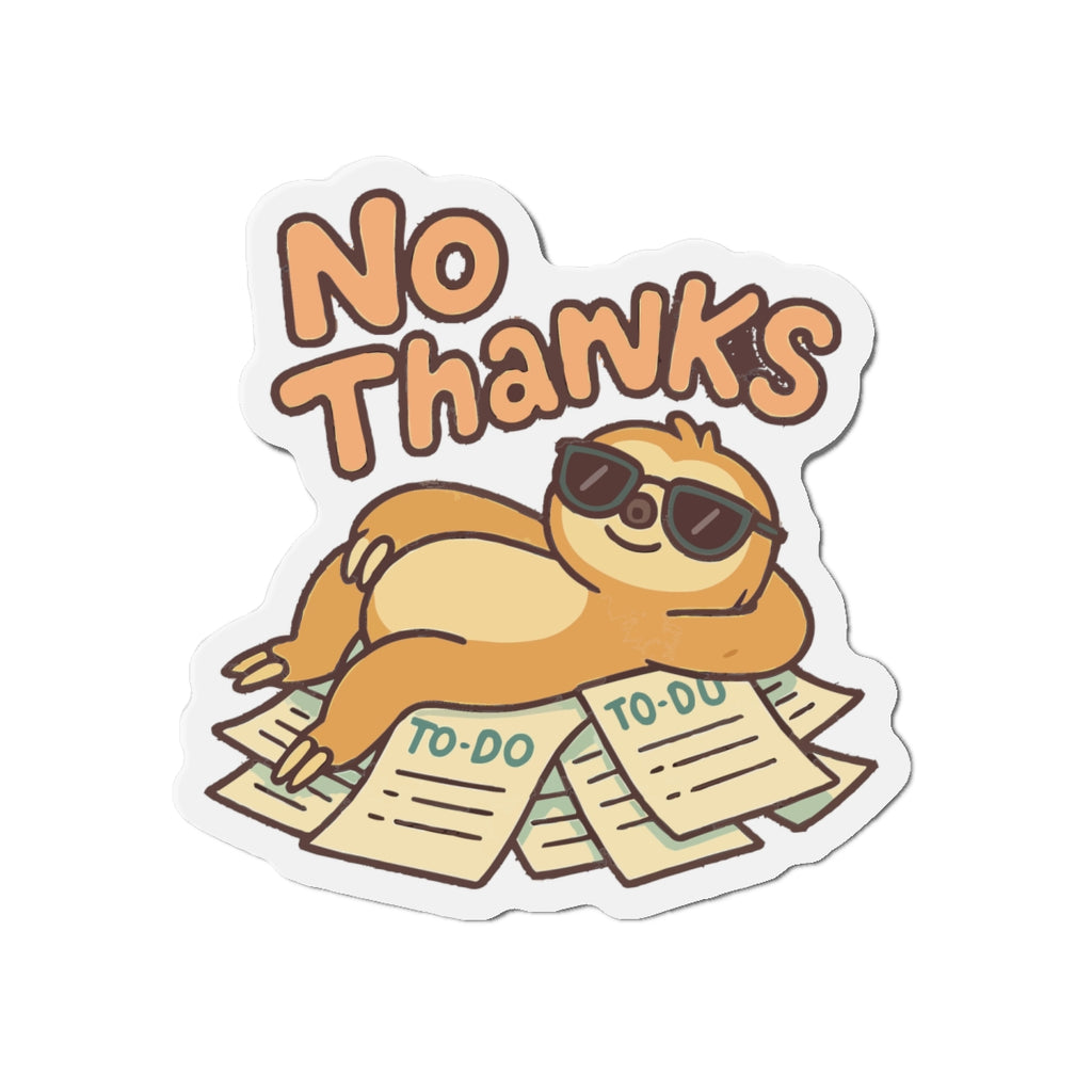 No Thanks Die-Cut Magnets | Cute Home Decor