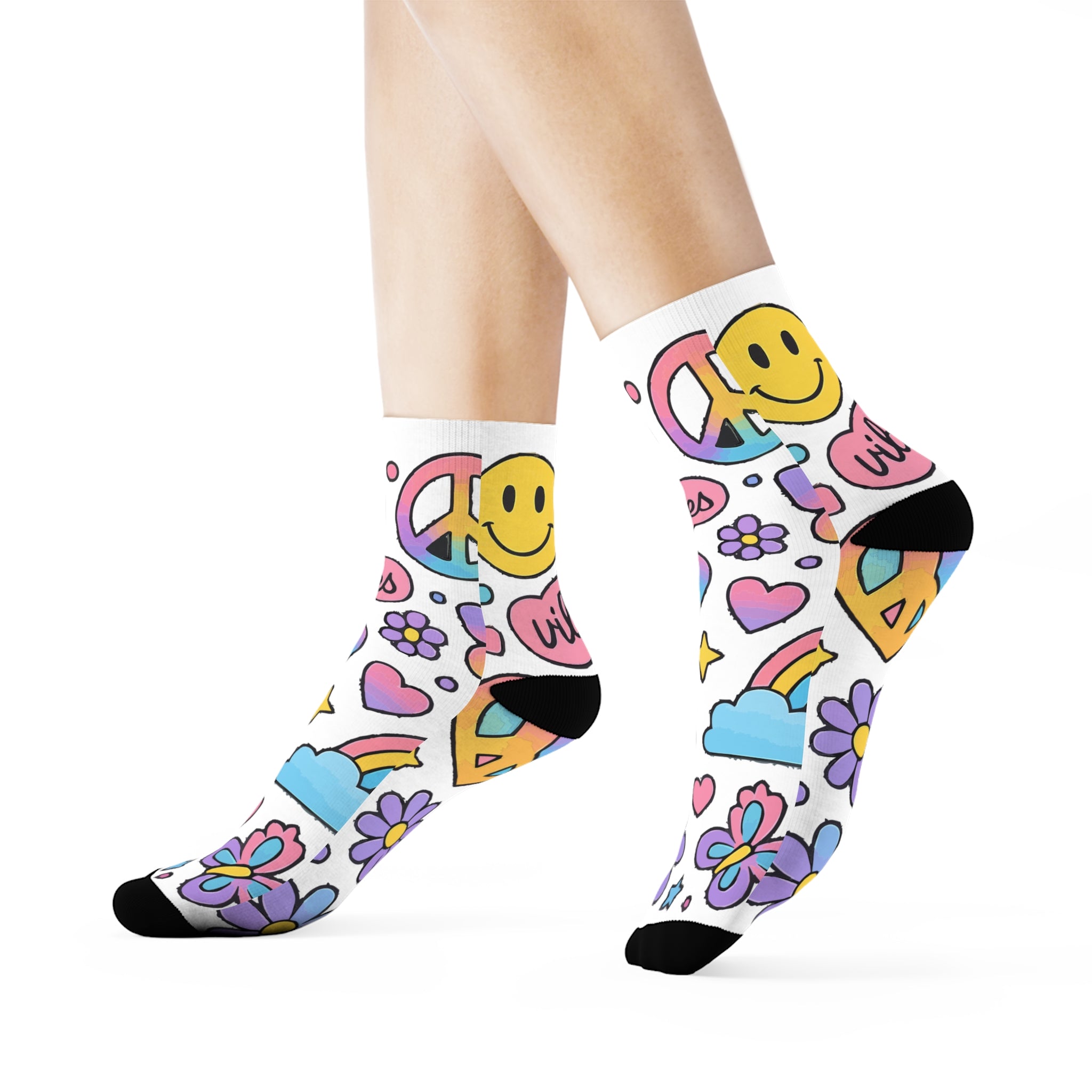 Colorful Vibes Crew Socks