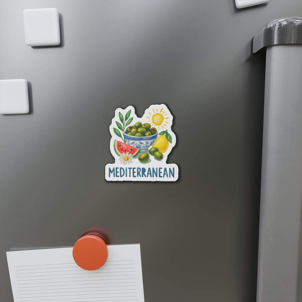 Mediterranean Die-Cut Magnet, Fun Refrigerator Magnet