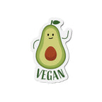Vegan Avocado Die-Cut Magnets - Cute Kitchen Decor, Refrigerator Magnet